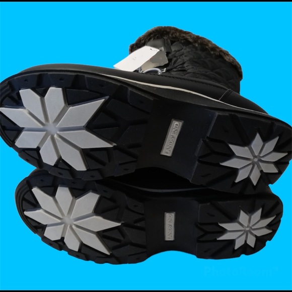 NWT Lands End Snow boots Waterproof Winter Boots Fur Lining Women Girl Warm Gift - Picture 3 of 8